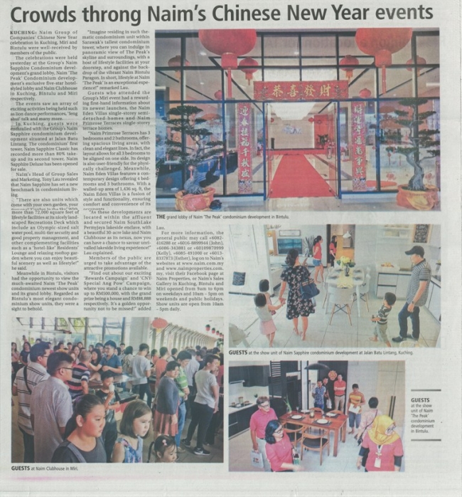 Crowds throng Naim’s Chinese New Year events