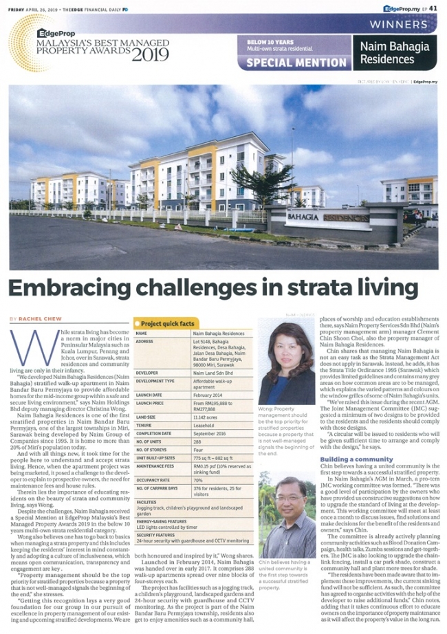 Embracing challenges in strata living