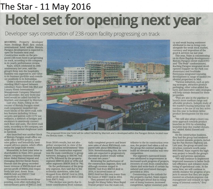Hotel set for opening next year