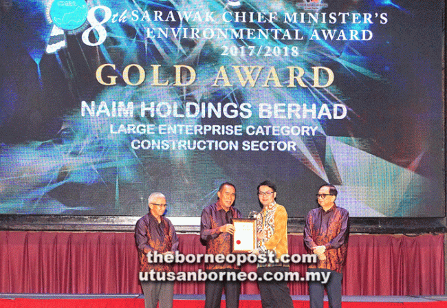 Naim Holdings Bhd wins Chief Minister’s Environmental Award