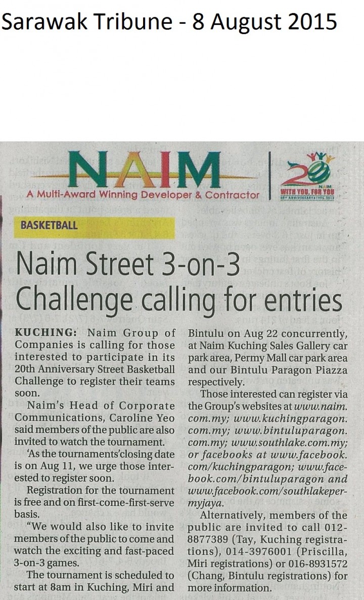 Naim Street 3-on-3 Challenging calling for entries