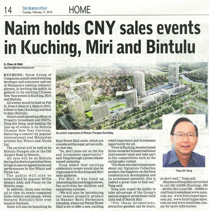 Naim holds CNY sales events in Kuching, Miri and Bintulu