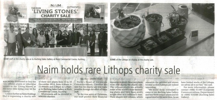 Naim holds rare Lithops charity sale