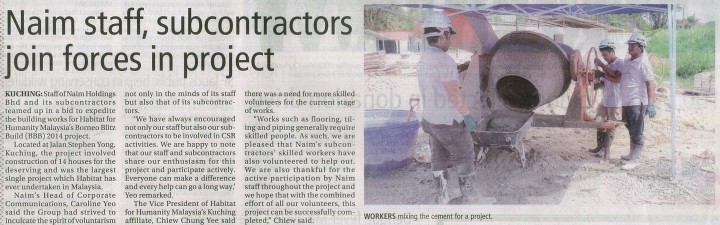 Naim staff, subcontractors join forces in project