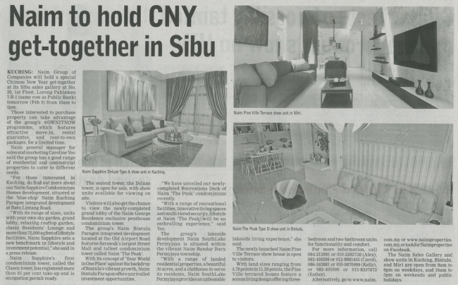 Naim to hold CNY get-together in Sibu