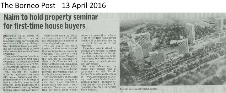 Naim to hold property seminar for first-time house buyers