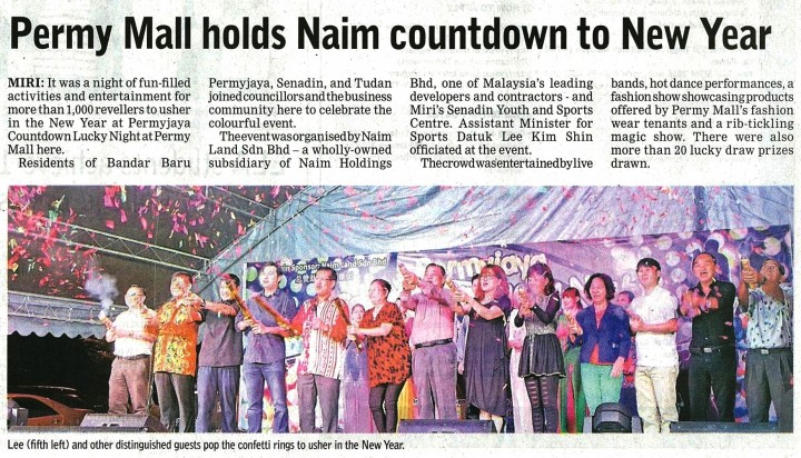 Permy Mall holds Naim countdown to New Year